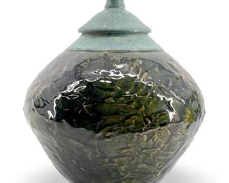 Signed Wayne Smith Glazed Ceramic Jar