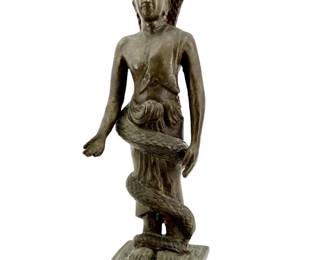 Vintage Mahaveer Swami Bronze Sculpture