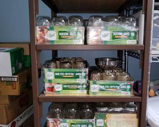 Sampling of Ball canning jars, various sizes