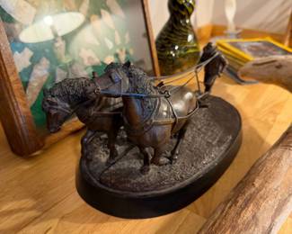 plow horse scuplture