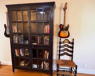 beautiful four door glass front bookcase