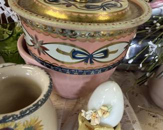 Vintage English metal canister 