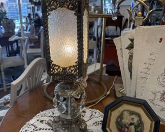 Hollywood Regency style table lamp, 60s or 70s