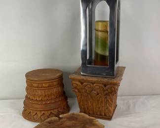 Carved Wood Pedestals