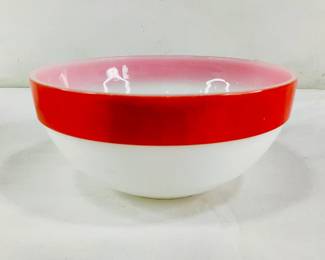 Fire King Pink Colonial Ovenware Mixing Bowl