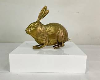 Vintage Brass Bunny