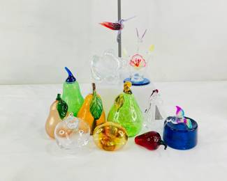 Assortment of Glass Decor