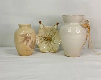 Namadji Vase, Porcelain Dish and Vase