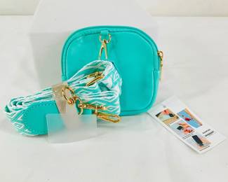 Teal Cross-Body Bag and Phone Holder
