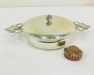 Pewter Crafters of Cape Cod Clamshell Bowl