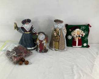 Hand Painted Santas