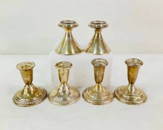 Weighted Sterling Candle Sticks