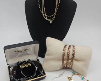Collection Of Ladies Bracelets - One Is A Copper Magnetic By Sabona