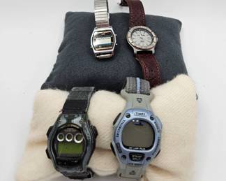  Ladies Sports Watches By Timex & Casio- See Photos For Condition & Details