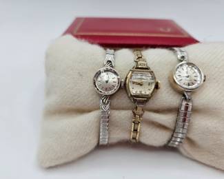  Three VTG Ladies Watches- See Photos And Description For Additional Details