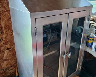 Stainless steel medical storage cabinet