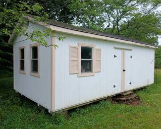 The walls of this outbuilding measure approximately 12 ft. x 24 ft.