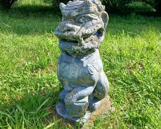 Concrete guardian lion (foo dog)