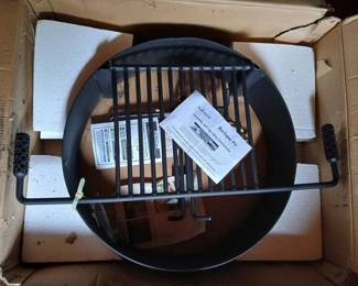 Steel barbeque pit (unused).