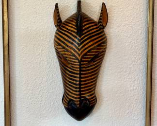 Hand carved wooden Kenyan mask