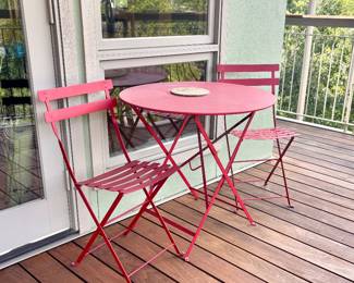 Bistro table and chairs