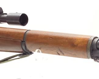  1945 WW2 ERA SPRINGFIELD ARMORY M1D .30cal SNIPER RIFLE WITH M84 SCOPE & LEATHER CHEEK PAD