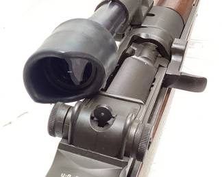  1945 WW2 ERA SPRINGFIELD ARMORY M1D .30cal SNIPER RIFLE WITH M84 SCOPE & LEATHER CHEEK PAD