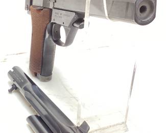  1967 HIGH STANDARD SUPERMATIC CITATION 107 MILITARY .22cal LR TARGET PISTOL, 1 EXTRA BARREL