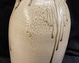ANTIQUE SALT GLAZED 3gal STONEWARE JUG, CHIP ON THE RIM NO SHIPPING PICKUP ONLY