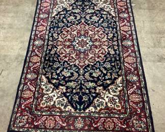 PERSIAN STYLE NAVY BLUE & RED RUG, 3x5ft NO SHIPPING PICKUP ONLY
