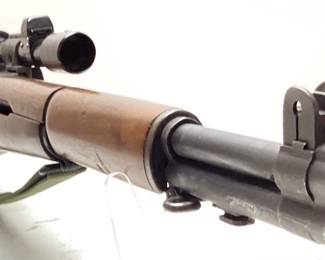  1945 WW2 ERA SPRINGFIELD ARMORY M1D .30cal SNIPER RIFLE WITH M84 SCOPE & LEATHER CHEEK PAD