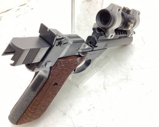  1973 HIGH STANDARD 107 MILITARY SUPERMATIC CITATION .22cal LR PISTOL WITH MILLETT RED DOT SP1 SCOPE & 1 EXTRA BARREL