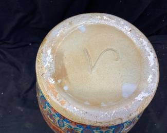 JAPANESE SATSUMA STYLE VASE, 17in H MARKED 2 ON THE BOTTOM