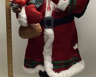 ANIMATED & MUSICAL SANTA CLAUS CHRISTMAS FIGURE NOT TESTED NO SHIPPING PICKUP ONLY
