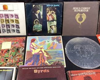 ASSORTED VTG. VINYL RECORD ALBUMS, MOUNTAIN, LITTLE FEAT, JIMI HENDRIX, JEFF BECK, GRAND FUNK, TED NUGENT, BLUES BROTHERS, JESUS CHRIST SUPERSTAR, BYRDS, IRON BUTTERFLY NO SHIPPING PICKUP ONLY