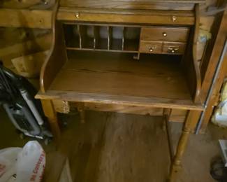 small roll top desk needs work