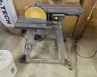 vintage Sears Craftsman 6 x 48 Belt and 9 Disc Sander