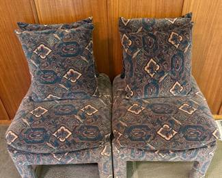 Pair of chairs…matching ottomans