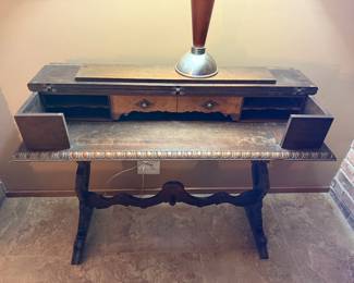 Antique spinet desk