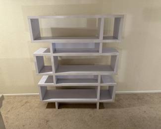 White bookshelf