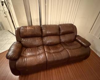 Brown 3 seat couch
