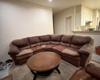 Brown 5 seater couch