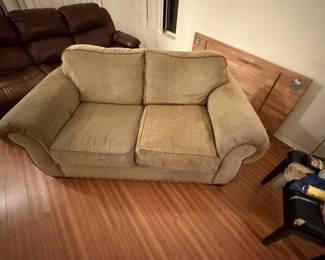 Tweed loveseat