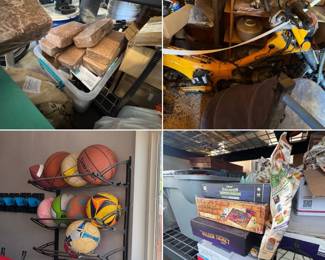 Sports equipment, balls, electirc bike, board games