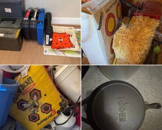 Ammo cans, military surplus storage bins, cast iron, archery target