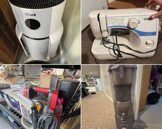 air purifier, sewing machine, carpet shampooer, vacuum