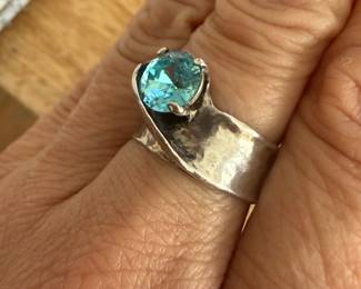 Signed Isreal Sterling Ring