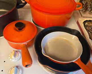 Le Crueset Enamel Cookware, Vintage