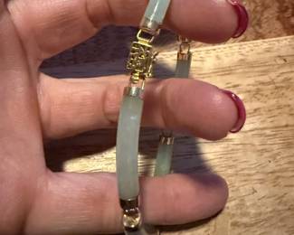 14K Jade Bracelet