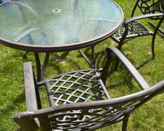 Patio table and chairs